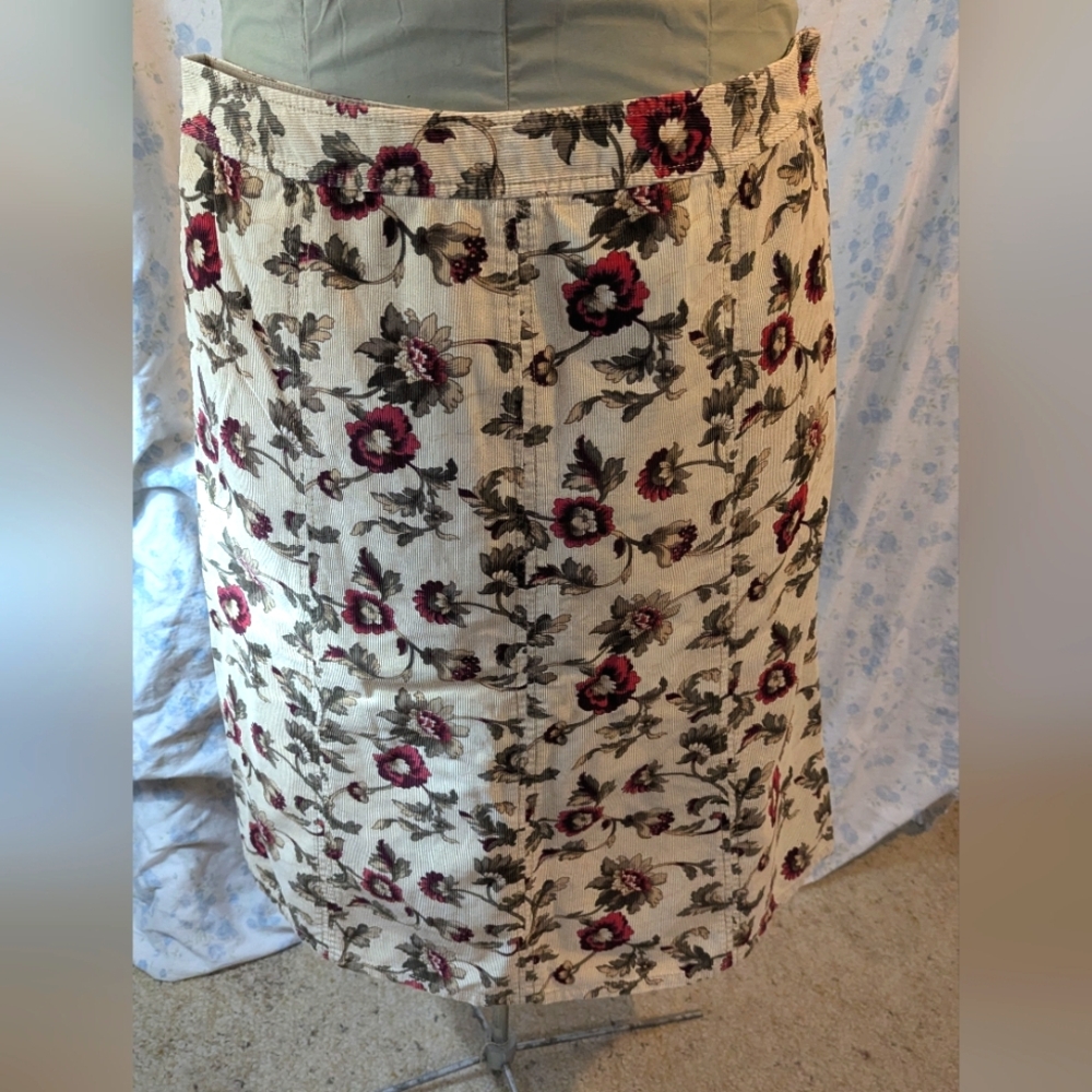 Vintage Eddie Bauer floral skirt size 14